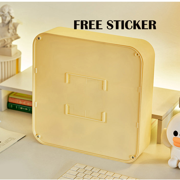 Locaupin Clear Display Case Display Box Dustproof Storage Showcase Figurines Collection for Toy Dolls Souvenirs Models
