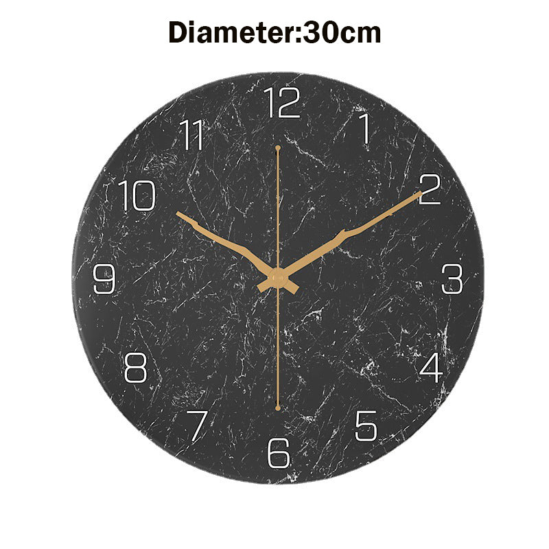 Locaupin Large Wall Clock Black Metal Battery Operated Wall Clock, Silent Clock Modern Home Decor for Living Room/Office