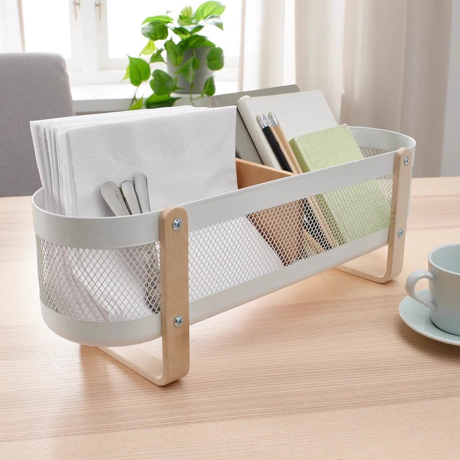 Locaupin Desktop Storage Rack Organizer Stationery Storage Holder Table Sundries Display for Office Dorm,Bathroom