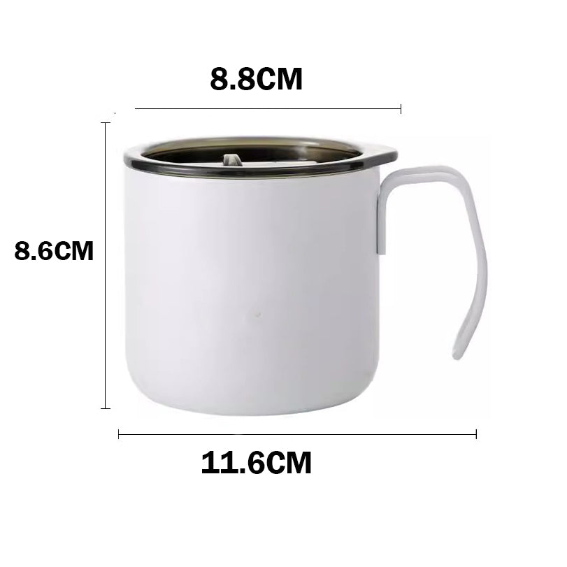 Locaupin Insulated Coffee Mug, Double Wall Vacuum with Lid,304 304 Stainless Steel Insulated Coffee Cup