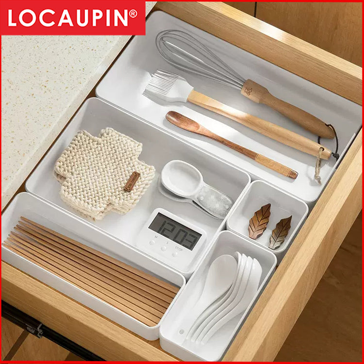 LOCAUPIN Drawer Organizer Storage Box Compartment Organization Tray Holder for Craft,Sewing,Office,Bathroom.Kitchen