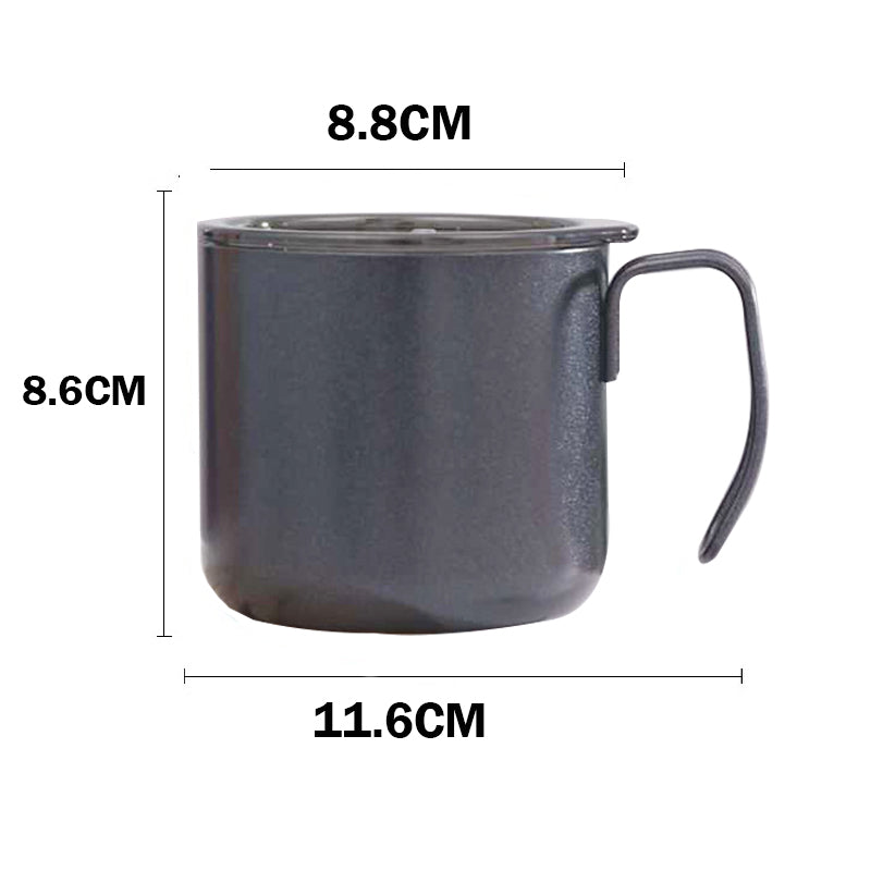 Locaupin Insulated Coffee Mug, Double Wall Vacuum with Lid,304 304 Stainless Steel Insulated Coffee Cup