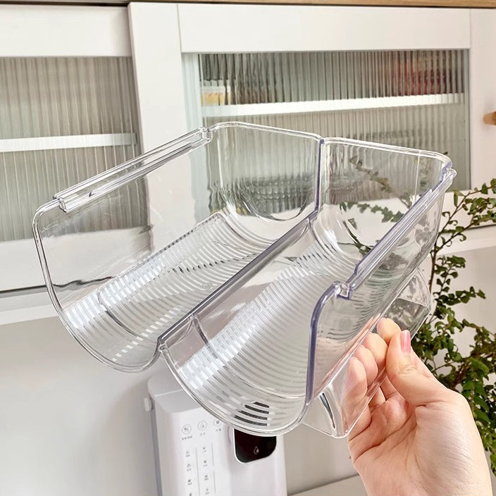 Locaupin Plastic Free-Standing Water Bottle Holder Storage Organizer, Wine Rack for Kitchen Countertops, Table Top, Pant
