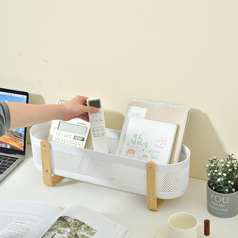Locaupin Desktop Storage Rack Organizer Stationery Storage Holder Table Sundries Display for Office Dorm,Bathroom