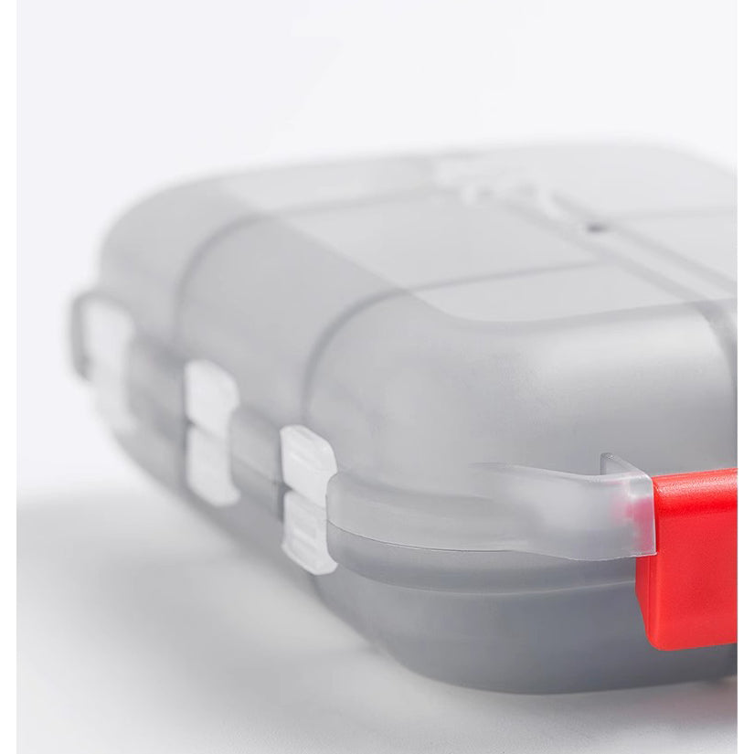 Locaupin Pill Case Portable Small Travel Pill Organizer Portable Pocket Pill Box Dispenser, Medicine Storage Box-1pcs