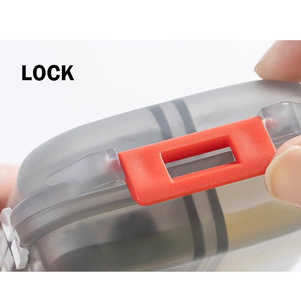 Locaupin Pill Case Portable Small Travel Pill Organizer Portable Pocket Pill Box Dispenser, Medicine Storage Box-1pcs