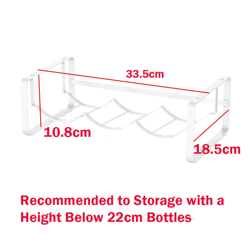 Locaupin Stackable Water Bottle Organizer for Cabinet, Water Bottle Holder, Stackable Water Bottle Storage Rack
