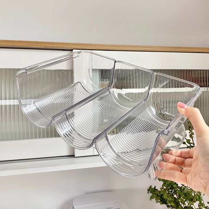 Locaupin Plastic Free-Standing Water Bottle Holder Storage Organizer, Wine Rack for Kitchen Countertops, Table Top, Pant