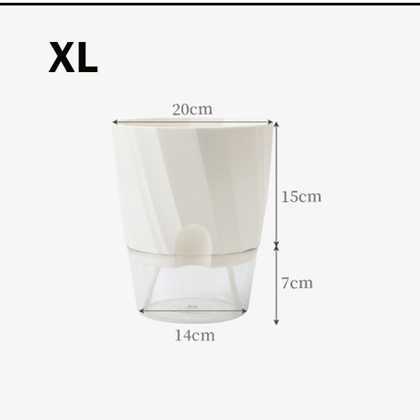 Locaupin Self Watering Planter Flower Pots Multicolor Balcony Garden Plant Planter Baskets Fence Bucket Pots