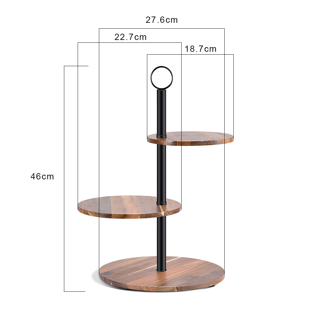 Locaupin Wood Cupcake Stand Sturdy ,Stand Tower Tree Display Pastry Serving Tray,Dessert Tower Serving Tray
