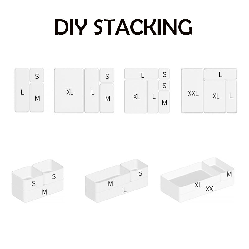 LOCAUPIN Drawer Organizer Storage Box Compartment Organization Tray Holder for Craft,Sewing,Office,Bathroom.Kitchen