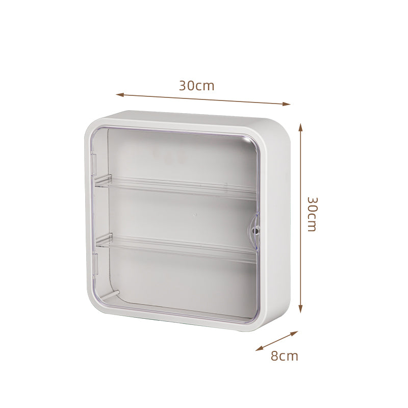 Locaupin Clear Display Case Display Box Dustproof Storage Showcase Figurines Collection for Toy Dolls Souvenirs Models