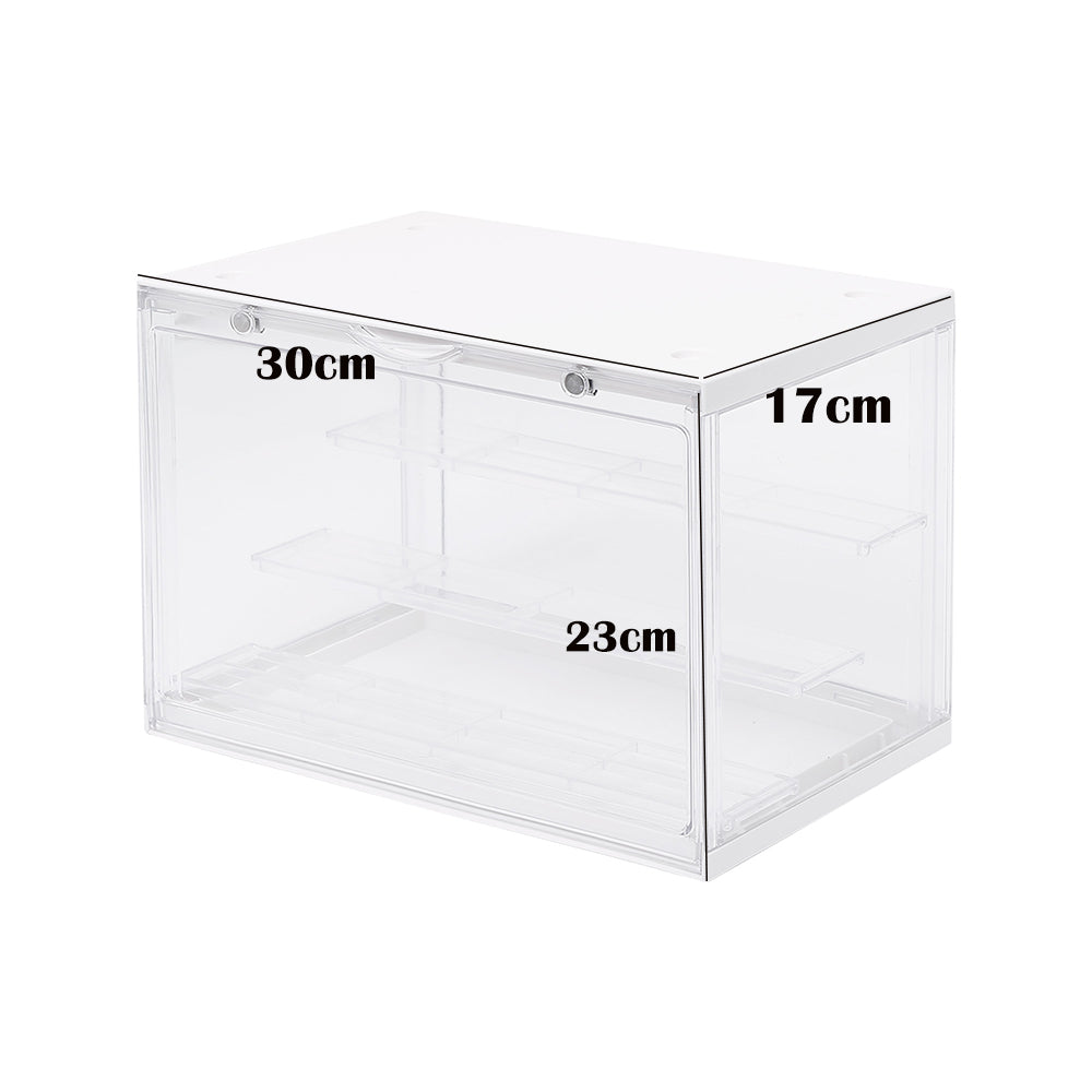 Locaupin Clear Display Case Display Box Dustproof Storage Showcase Figurines Collection for Toy Dolls Souvenirs Models