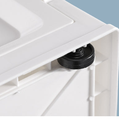 Locaupin Collapsible with Removable Storage Bins with Lids - Folding Plastic Stackable Organizer with Handle Baskets