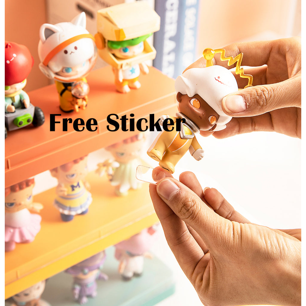 Locaupin Clear Display Case Display Box Dustproof Storage Showcase Figurines Collection for Toy Dolls Souvenirs Models