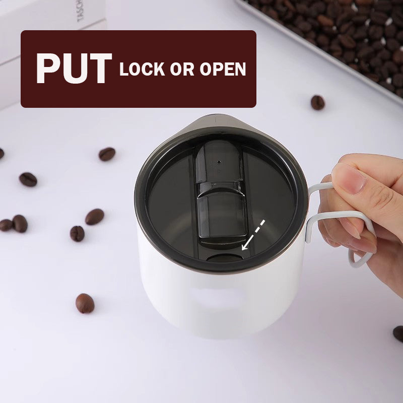Locaupin Insulated Coffee Mug, Double Wall Vacuum with Lid,304 304 Stainless Steel Insulated Coffee Cup