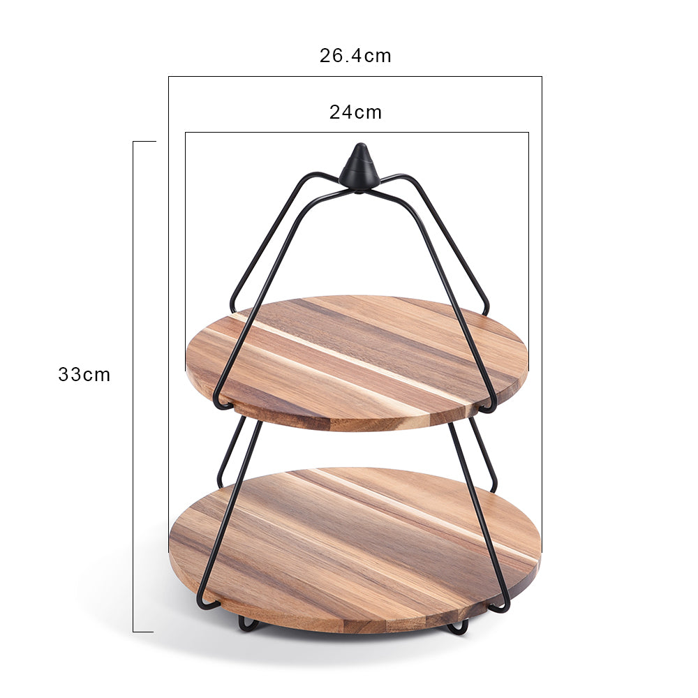Locaupin Wood Cupcake Stand Sturdy ,Stand Tower Tree Display Pastry Serving Tray,Dessert Tower Serving Tray