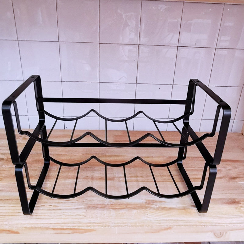 Locaupin Stackable Water Bottle Organizer for Cabinet, Water Bottle Holder, Stackable Water Bottle Storage Rack