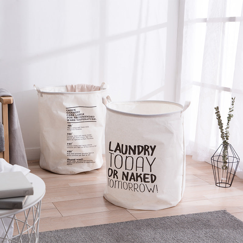 Locaupin Cotton Linen Laundry Storage Basket Laundry Bags