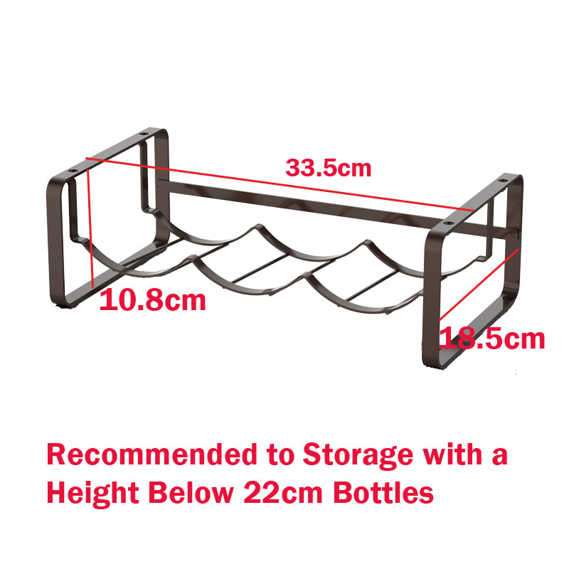 Locaupin Stackable Water Bottle Organizer for Cabinet, Water Bottle Holder, Stackable Water Bottle Storage Rack