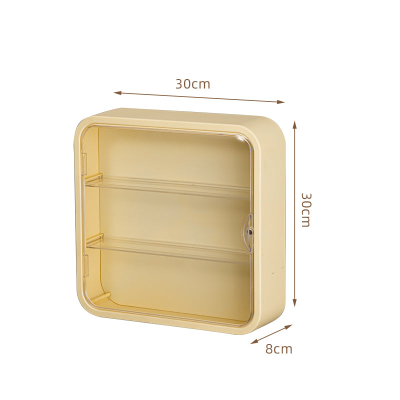 Locaupin Clear Display Case Display Box Dustproof Storage Showcase Figurines Collection for Toy Dolls Souvenirs Models