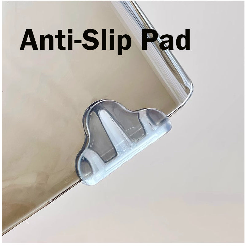 Locaupin Step Stool Clear Foot Stool Bathroom Shower Stool Used as Computer Stand for Adults and Children