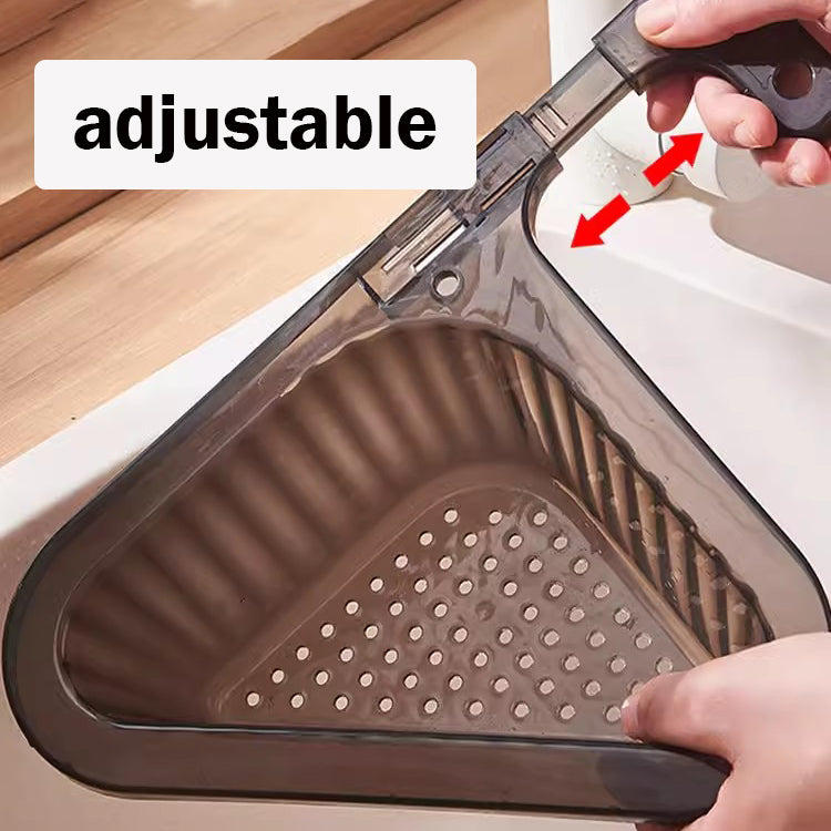 Locaupin Sink Drain Strainer Basket Kitchen Food Waste Leftovers Food Catcher Garbage Corner Sink Strainer