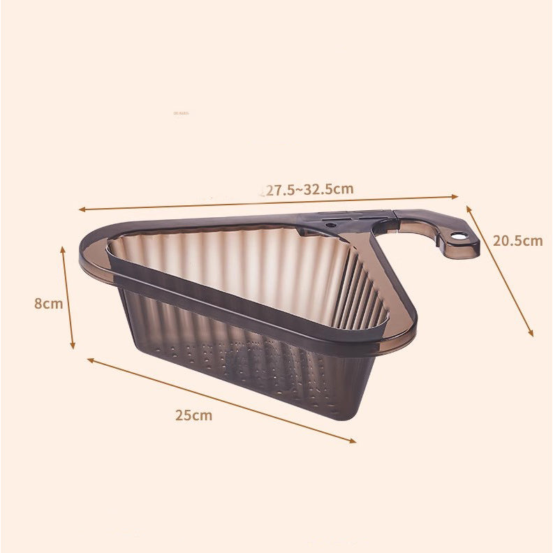 Locaupin Sink Drain Strainer Basket Kitchen Food Waste Leftovers Food Catcher Garbage Corner Sink Strainer