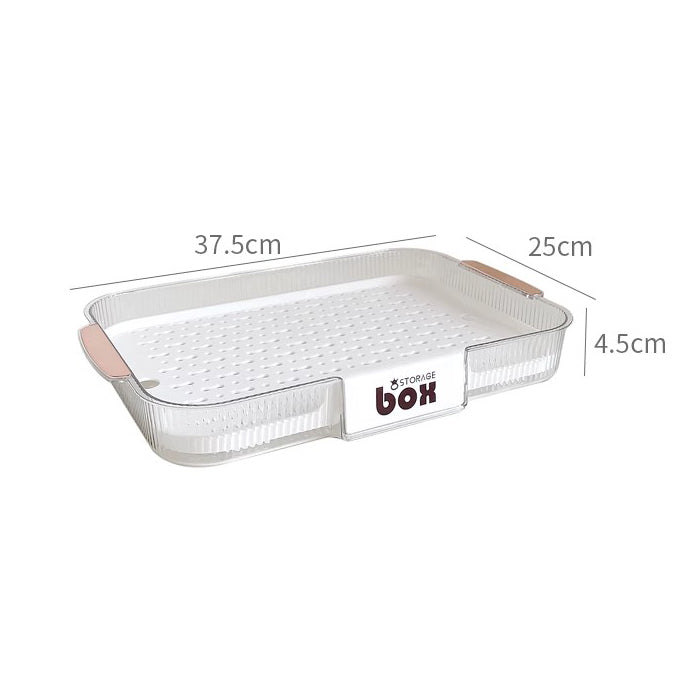 Locaupin Drain Board Double Layer Kitchen Drain Shelf Sink Detachable Draining Rack Tray Fit for Dish Bowl,Vegetable