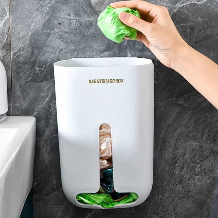 Locaupin Plastic Bag Holder, Trash Bag Dispenser Roll Holder, Grocery Bags Storage, Cabinet Door Under Sink Bag Saver