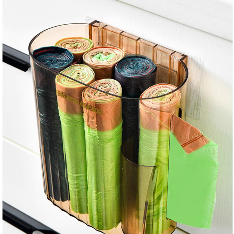 Locaupin Plastic Bag Holder, Trash Bag Dispenser Roll Holder, Grocery Bags Storage, Cabinet Door Under Sink Bag Saver