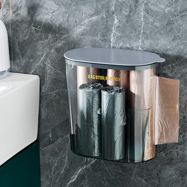 Locaupin Plastic Bag Holder, Trash Bag Dispenser Roll Holder, Grocery Bags Storage, Cabinet Door Under Sink Bag Saver
