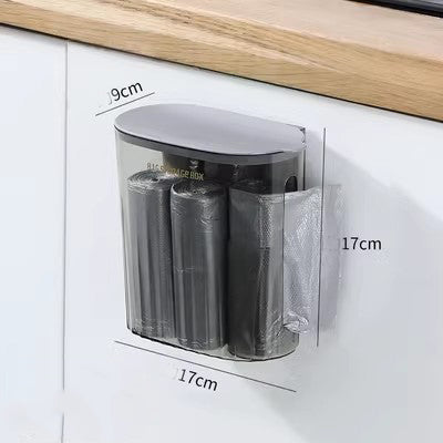 Locaupin Plastic Bag Holder, Trash Bag Dispenser Roll Holder, Grocery Bags Storage, Cabinet Door Under Sink Bag Saver