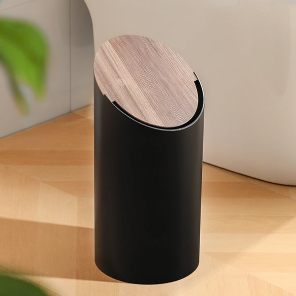 Locaupin Home Trash Can, Countertop Trash Can with Lid for Desk, Plastic For Office and Coffee Bar