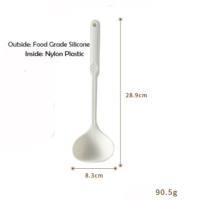 Locaupin 220°C Heat Resistant Silicone Cooking Kitchen Utensils, BPA Free Dishwasher Safe, Nonslip Grips Cookware