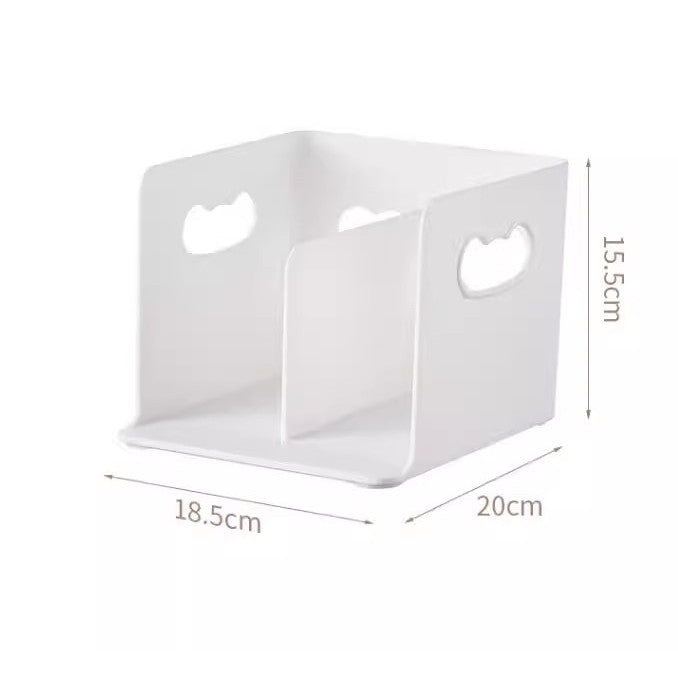 Locaupin Plastic Vertical File Folder Storage Organizer Bin,Hold Notebooks,Binders,Envelopes,Magazines for Home Office