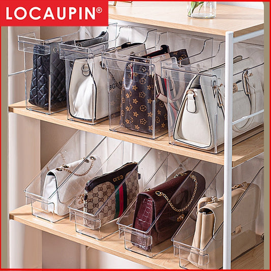 Locaupin Wardrobe Handbag Organizers Purse Organizer Storage Plastic Organizers Snack Storage