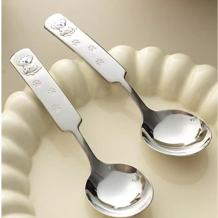Locaupin 304 Stainless Steel Round Soup Spoons, Stainless Steel Premium Spoons,Dishwasher Safe