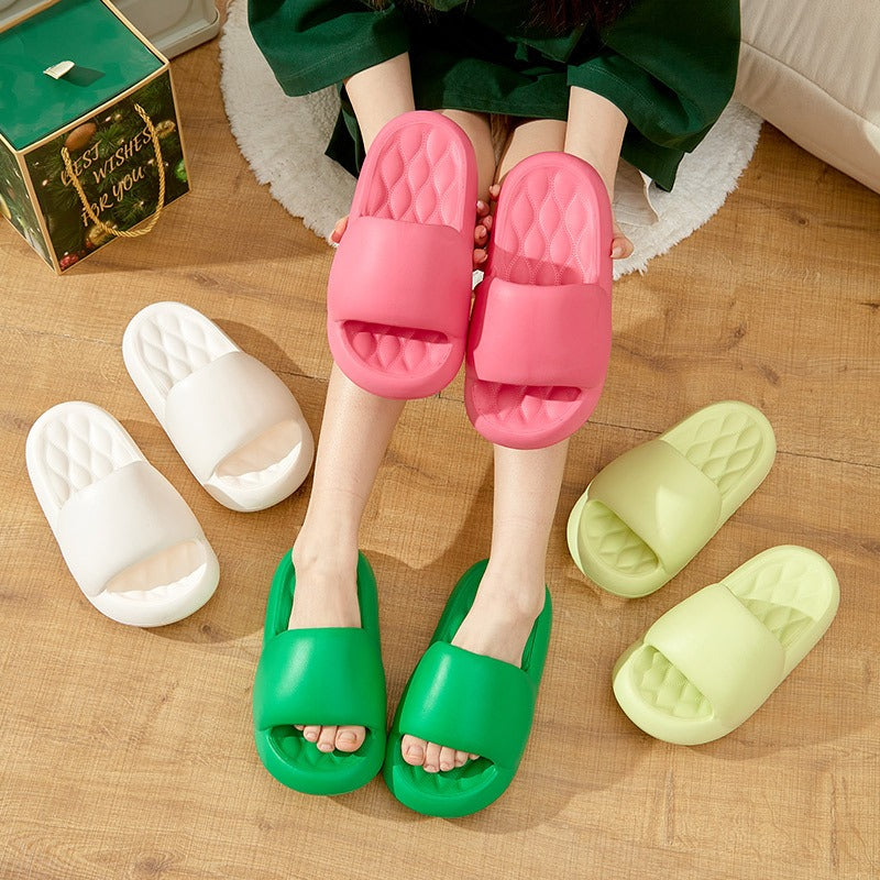 Locaupin Pillow Slippers,Extremely Soft Lightweight Sandals, Bathroom Shower Slippers, Massage Pillow Slides, Shoes