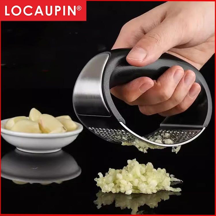 Locaupin Garlic Press Rocker - Stainless Steel Garlic Mincer Garlic Crusher, New Innovative Garlic Chopper
