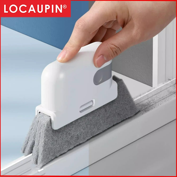 Locaupin Window Cleaning Brush Groove Cleaning Brush 3in1 Window Sliding Door Track Cleaner Tile Lines Shutter Car Vents