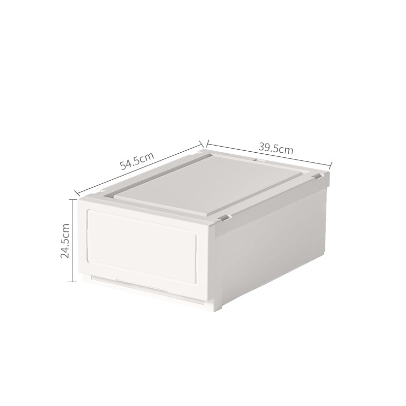 Locaupin 43L/54L Multipurpose Wardrobe Clothes Stackable Plastic Storage Box Drawer Storage Box Underwear Box