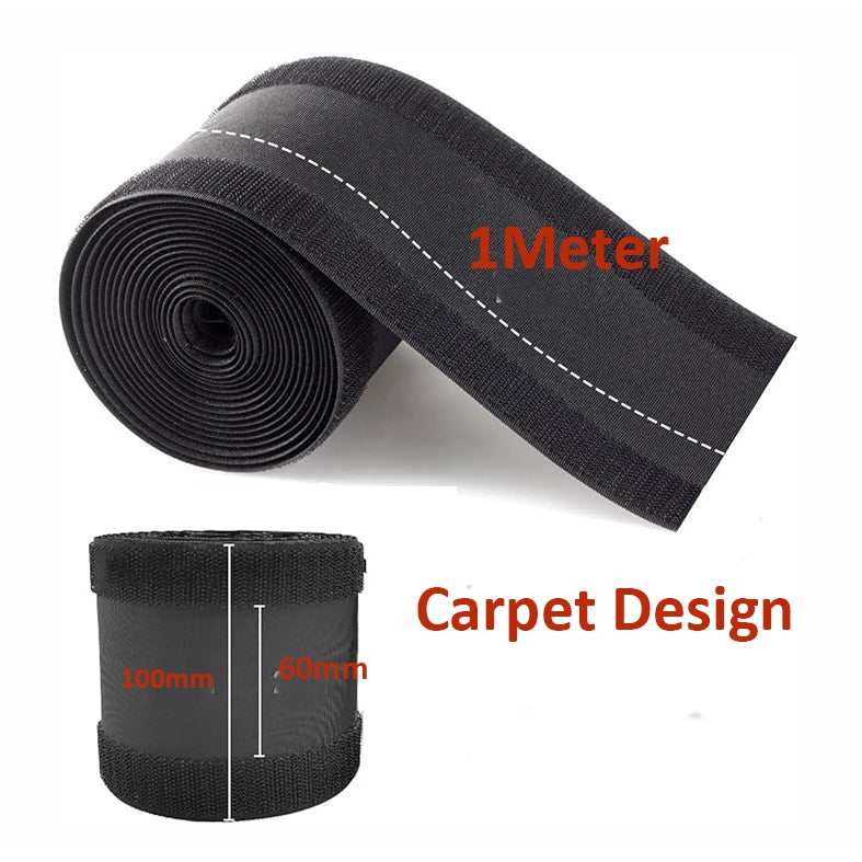 Locaupin Floor Cable Covers Wire Storage Cover Cord Cover with Adhesive Tape for Carpet Tiles and Any Floor Surface