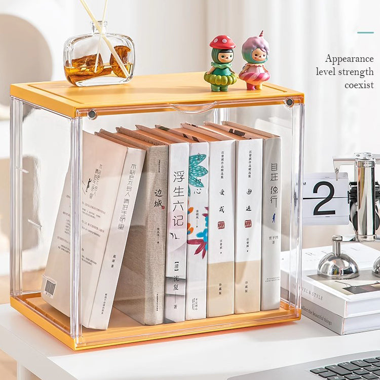 Locaupin Clear Plastic Storage Books Display Case, Organizer for Handbag, Model ,Wallet, Toys Organization and Display