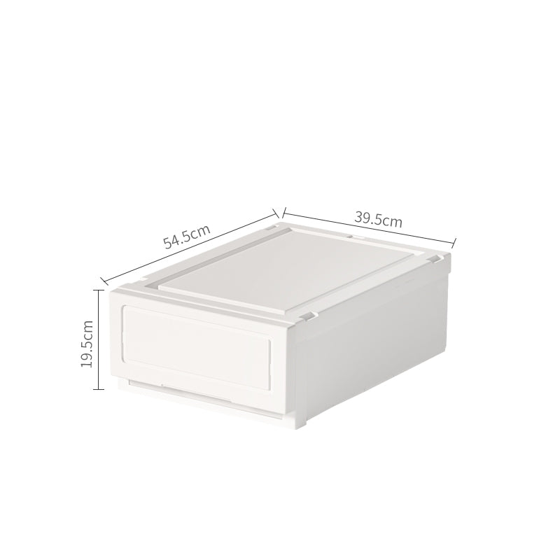 Locaupin 43L/54L Multipurpose Wardrobe Clothes Stackable Plastic Storage Box Drawer Storage Box Underwear Box