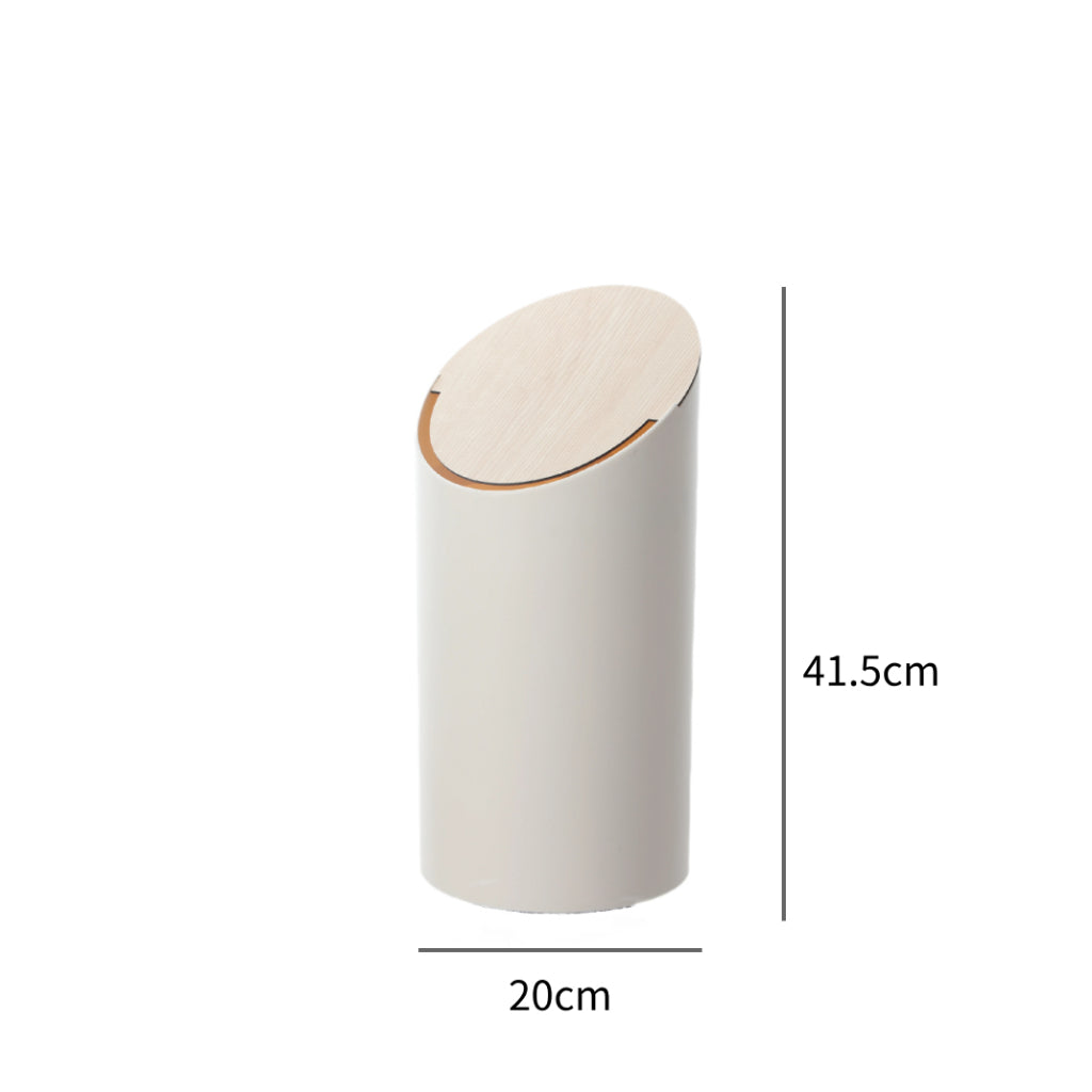 Locaupin Home Trash Can, Countertop Trash Can with Lid for Desk, Plastic For Office and Coffee Bar