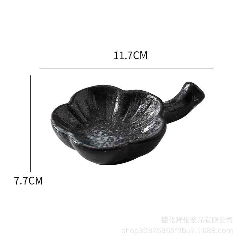 Locaupin Ceramic Sauce Dishes & Ketchup Side Dish Tableware Condiment Relish Plate Seasoning Dishes
