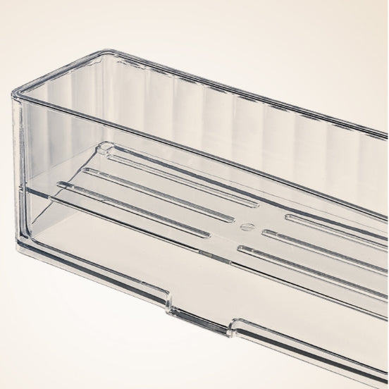 Locaupin Sponge Holder for Kitchen Sink Kitchen Sink Organizer Plastic Sink Caddy with Divider Sponge Holder Auto Drain