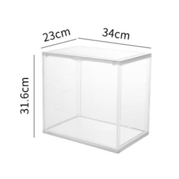 Locaupin Clear Plastic Storage Books Display Case, Organizer for Handbag, Model ,Wallet, Toys Organization and Display