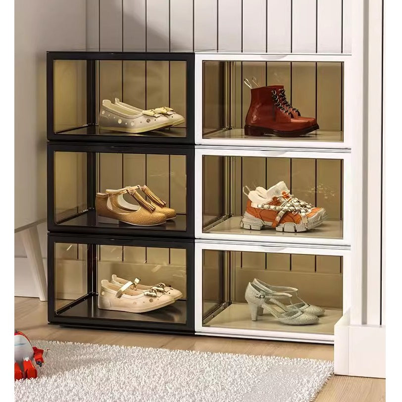 Locaupin Clear Plastic Storage Display Case, Model Display, Shoes Storage Box Toys Organization and Display